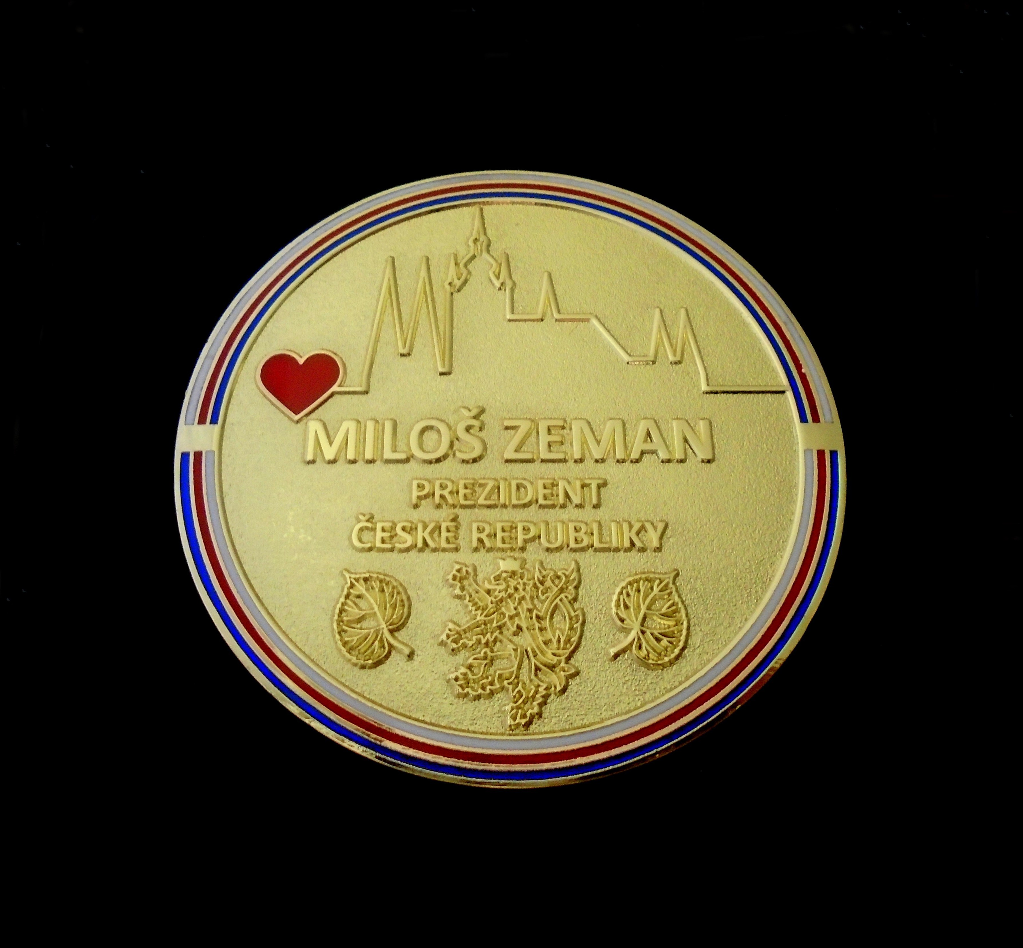 Medaile - prezident Miloš Zeman..